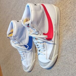 Nike Blazer Mid 77 Vintage Mismatched Swoosh Men's Size 8 Custom BQ6806-117